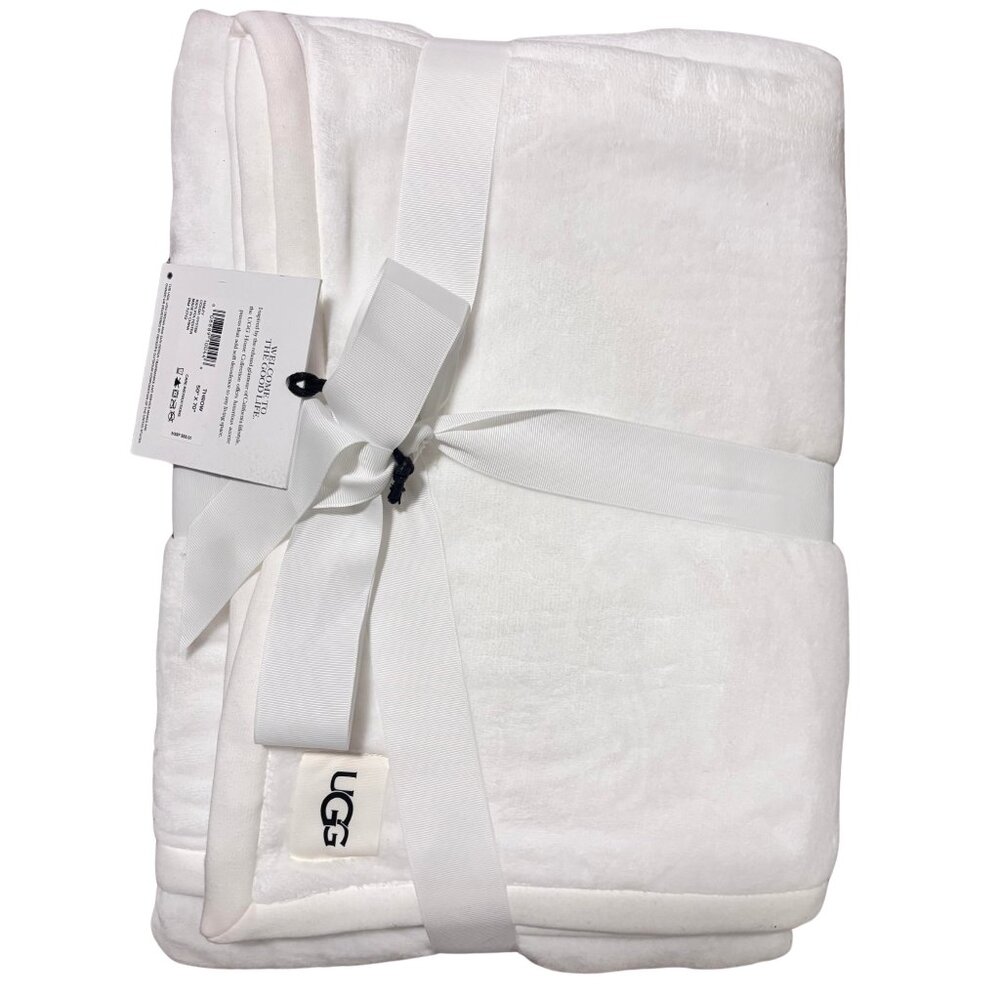 NWT Hailey Plaid Plush Throw Blanket 50 in X 70 in MSRP $88